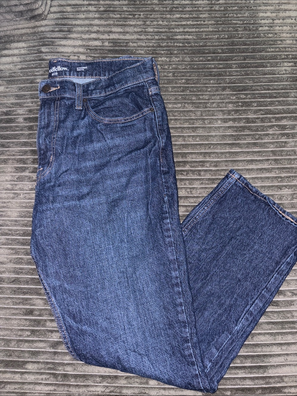 Goodfellow & Co Navy Straight-Leg Jeans
